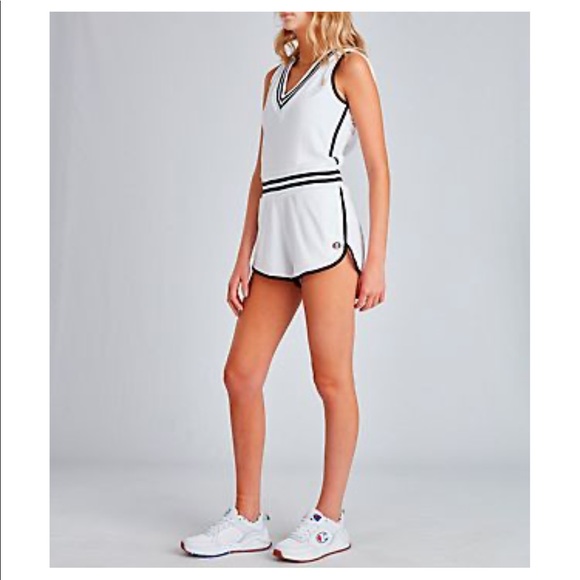 NWT Champion Sleeveless Terry Cloth Hooded Romper - Picture 4 of 7